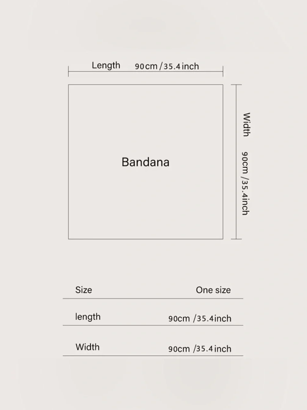 Nordstrom Cream Bandana Square Scarf
